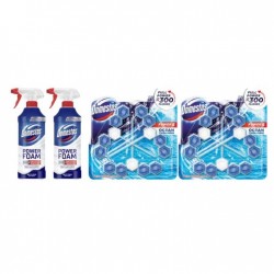 Pachet Promo: 2x Domestos Spray Spuma Baie Briza Marii 435 Ml + 3x Domestos Power 5 Ocean 3x 55 G