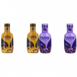Pachet Promo: 2x Spumant De Baie Malizia Cu Ulei De Argan Si Vanilie + 2x Spumant De Baie Malizia Cu Petale De Iris 1l