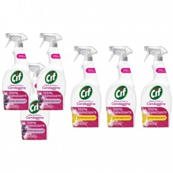 Pachet Promo: 3x Cif Spray Candeggina Lavanda 650 Ml + 3x Cif Spray Candeggina Lamaie 650 Ml