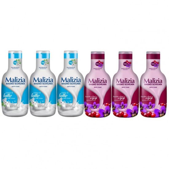Pachet Promo: 3x Spumant De Baie Malizia Milk Cream 1l + 3x Spumant De Baie Malizia Cu Goji Si Flori De Goji 1l