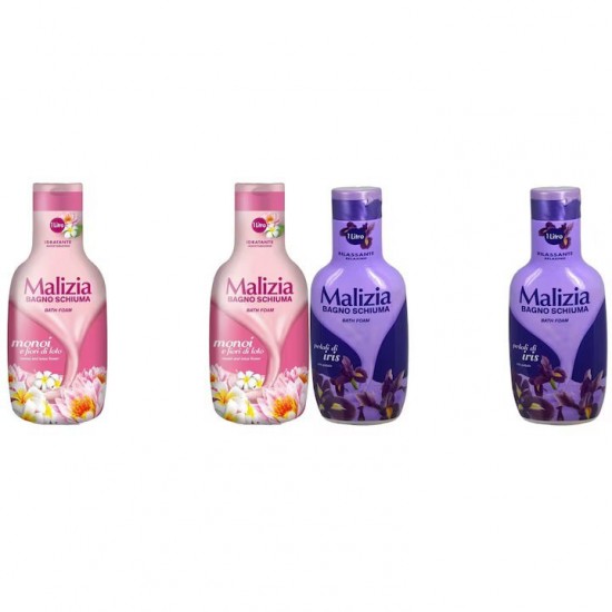 Pachet Promo: 2x Spumant De Baie Malizia Cu Fiori Di Lotto 1l + 2x Spumant De Baie Malizia Cu Petale De Iris 1l