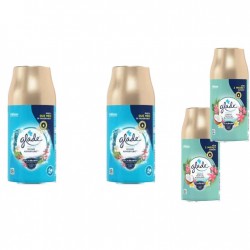 Pachet Promo: 2x Glade Odorizant Spray Rezerva Ocean 269ml + 2x Glade Odorizant Spray Rezerva Exotic Tropical Blossoms 269ml