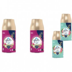 Pachet Promo: 2x Glade Odorizant Spray Rezerva Relaxing Zen 269ml + 2x Glade Odorizant Spray Rezerva Exotic Tropical Blossoms 269ml