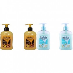 Pachet Promo: 2x Sapun Lichid Malizia  Vanilie Si Argan 300 Ml + 2x Sapun Lichid Malizia Muschio Bianco 300 Ml
