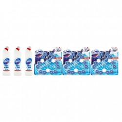Pachet Promo:  3x Domestos White 750 Ml + 3x Domestos Power 5 Ocean 3x55 G