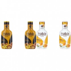 Pachet Promo: 2x Spumant De Baie Malizia Cu Ulei De Argan Si Vanilie + 2x Spumant De Baie Malizia Cu Miere Si Ghimbir 1l