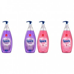 Pachet Promo: 2x Sano Spark Detergent Lichid Pentru Vase Parfum Lavanda 1 L + 2x Sano Spark Detergent Lichid Pentru Vase Parfum Flori De Migdale 1 L