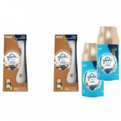 Pachet Promo: 2x Glade Odorizant Spray Rezerva Ocean 269ml + 2x Odorizant De Camera Glade Aparat & Rezerva Sandalwood & Jasmine 269ml