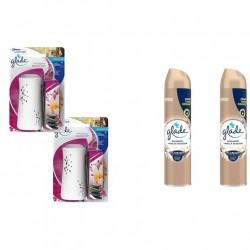 Pachet Promo: 2x Odorizant Glade Microspray & Rezerva Relaxing Zen 10ml + 2x Glade Odorizant Spray Romantic Vanilla 300ml