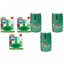 Pachet Promo: 3x Sano Green 150g + 3x Sano Bon Parfum De Pin Colorant Verde 55g