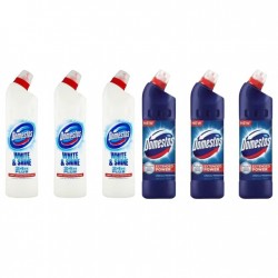 Pachet Promo:  3x Domestos White 750 Ml + 3x Domestos Original 750 Ml