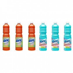 Pachet Promo: 3x Solutie Pardoseli Asevi 1l Portocala + 3x Solutie Pardoseli Asevi 1l Ph Neutru