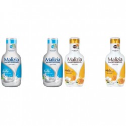 Pachet Promo: 2x Spumant De Baie Malizia Milk Cream 1l + 2x Spumant De Baie Malizia Cu Miere Si Ghimbir 1l