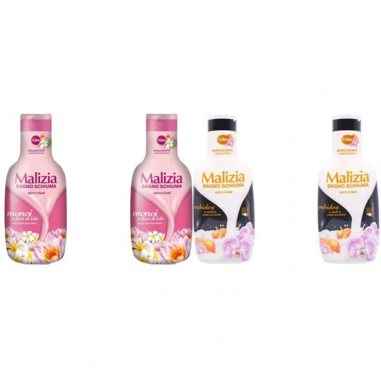 Pachet Promo: 2x Spumant De Baie Malizia Cu Fiori Di Lotto 1l + 2x Spumant De Baie Malizia Orhidea & Ambra 1l