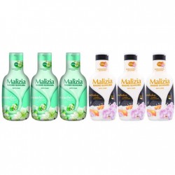 Pachet Promo: 3x Spumant De Baie Malizia Cu Mosc Alb 1l + 3x Spumant De Baie Malizia Orhidea & Ambra 1l