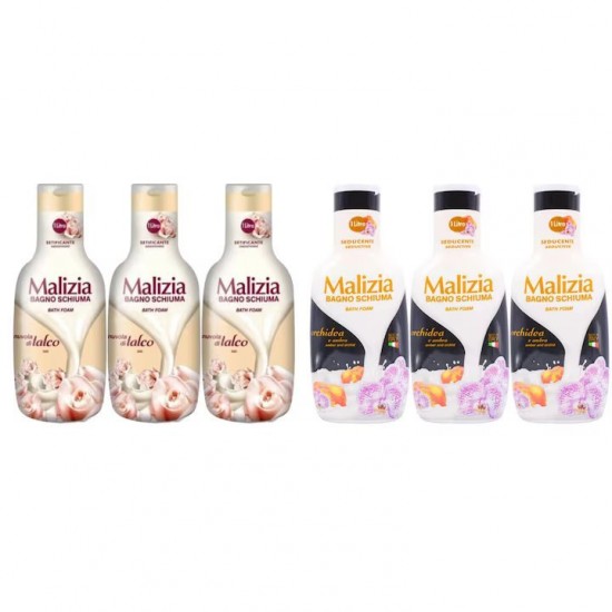 Pachet Promo: 3x Spumant De Baie Malizia Talco 1l + 3x Spumant De Baie Malizia Orhidea & Ambra 1l