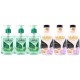 Pachet Promo: 3x Sapun Lichid Malizia Ceai Verde Si Menta 300 Ml + 3x Spumant De Baie Malizia  Orhidea & Ambra 1l