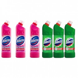 Pachet Promo: 3x Domestos Pink 750 + 3x Domestos Pine 1 L