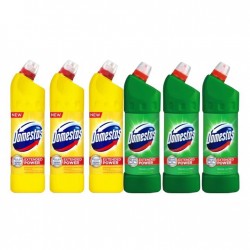 Pachet Promo:  3x Domestos Citrus 750 Ml + 3x Domestos Pine 1 L