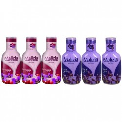 Pachet Promo: 3x Spumant De Baie Malizia Cu Goji Si Flori De Goji 1l + 3x Spumant De Baie Malizia Cu Petale De Iris 1l