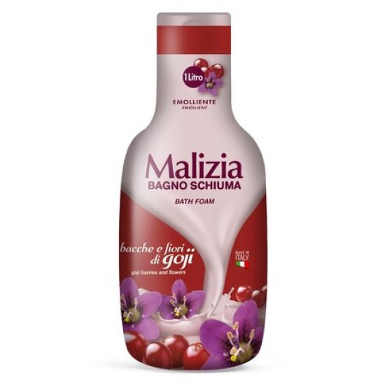 Pachet Promo: 2x Sapun Lichid Malizia  Muschio Bianco 300 Ml + 2x Spumant De Baie Malizia Cu Goji Si Flori De Goji 1l