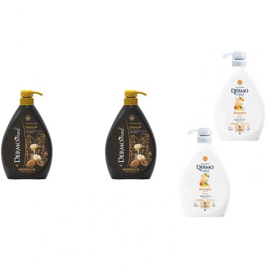 Pachet Promo: 2x Gel De Dus Dermomed Mango, 1 L + 2x Gel De Dus Dermomed Ulei De Argan 1 L
