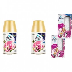 Pachet Promo: 2x Glade Odorizant Spray Rezerva Floral Blossom 269ml + 2x Set Odorizant Electric Sense&spray Plus Rezerva Glade Relaxing Zen 18 Ml