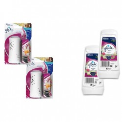 Pachet Promo: 2x Gel Odorizant Glade Relaxing Zen 150 G + 2x Odorizant Glade Microspray & Rezerva Relaxing Zen 10 Ml