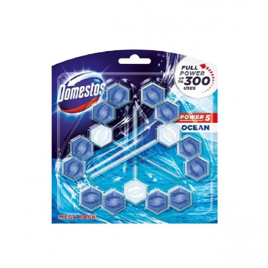 Pachet Promo: 3x Domestos Spray Spuma Baie Floral 435 Ml + 3x Domestos Power 5 Ocean 3x55 G