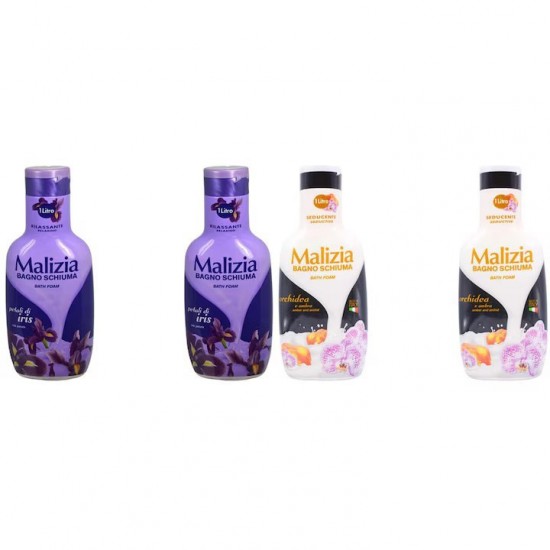 Pachet Promo: 2x Spumant De Baie Malizia Cu Petale De Iris 1l + 2x Spumant De Baie Malizia Orhidea & Ambra1l