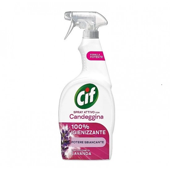 Pachet Promo: 2x Solutie Cif Cream Original 500 Ml + 2x Cif Spray Candeggina Lavanda 650 Ml