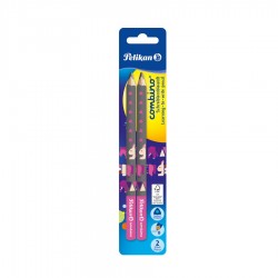 Creion Grafit, Lacuit Combino, Gros,  Invata Sa Scrii, Mina B, Corp Roz, 2 Bucati/blister
