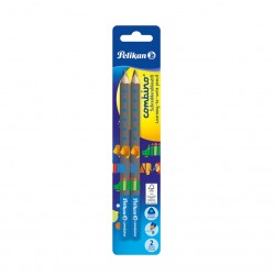 Creion Grafit, Lacuit Combino, Invata Sa Scrii, Mina B, Corp Albastru, 2 Bucati/blister