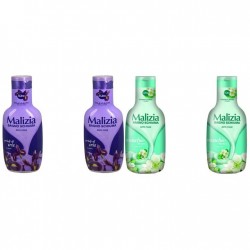 Pachet Promo: 2x Spumant De Baie Malizia Cu Petale De Iris 1l + 2x Spumant De Baie Malizia Cu Mosc Alb 1l