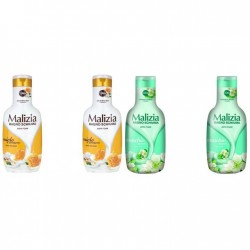 Pachet Promo: 2x Spumant De Baie Malizia Cu Miere Si Ghimbir 1l + 2x Spumant De Baie Malizia Cu Mosc Alb 1l