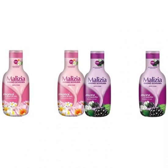 Pachet Promo: 2x Spumant De Baie Malizia Cu Fiori Di Lotto 1l + 2x Spumant De Baie Malizia Mure Mora 1l