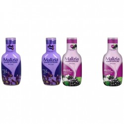 Pachet Promo: 2x Spumant De Baie Malizia Cu Petale De Iris 1l + 2x Spumant De Baie Malizia Mure Mora 1l