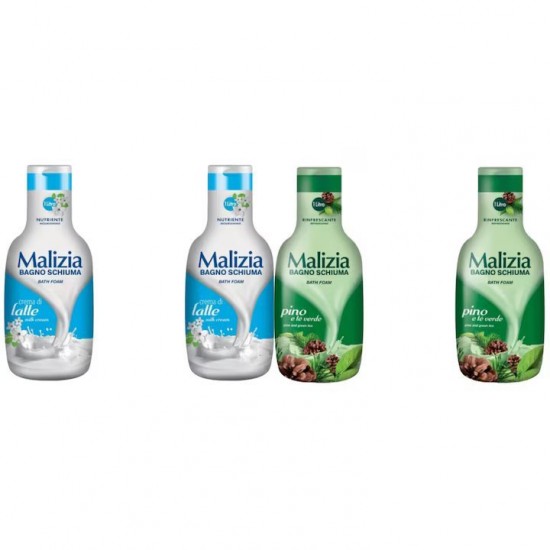 Pachet Promo: 2x Spumant De Baie Malizia Milk Cream  1l + 2x Spumant De Baie Malizia Pino 1l