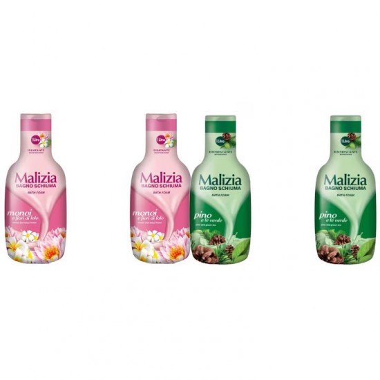 Pachet Promo: 2x Spumant De Baie Malizia Cu Fiori Di Lotto 1l + 2x Spumant De Baie Malizia Pino 1l
