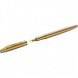 Stilou Pelikan Jazz Noble Elegance, Culoare Gold, Mina Albastra, Ambalat in Cutie
