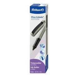 Roller Pina Colada, Grip Ergonomic, Ambidextru, 1 Rezerva Albastra Inclusa, Culoare Olive Metalic, In Cutie De Carton