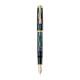 Stilou Souveran M1000 M Editie Limitata Raden Black Infinity, Penita Aur 18k, Corp Lucrat Manual Innobilat Cu Particule De Scoica Abalone, Cutie Cadou Din Lemn De Paulownia