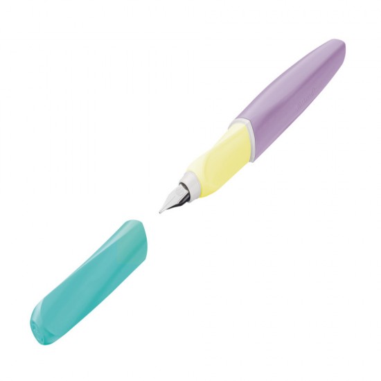 Stilou Twist Color Blocking Light, Penita M, Grip Ergonomic, Ambidextru, 1 Rezerva Mare Inclusa, In Cutie Carton