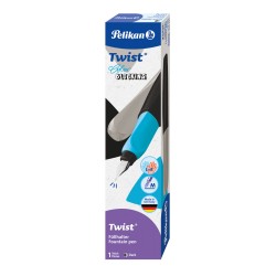 Stilou Twist Color Blocking Dark, Penita M, Grip Ergonomic, Ambidextru, 1 Rezerva Mare Inclusa, In Cutie Carton