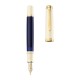 Stilou Souveran M800 Cream Blue, Penita M Aur 18k, Accesorii Placate Cu Aur, Corp Alb-albastru, Cutie Cadou