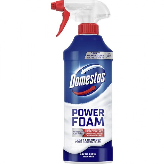 Pachet Promo: 3x Domestos Spray Spuma Baie Briza Marii 435 Ml + 3x Domestos White 750 Ml