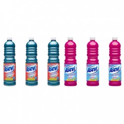Pachet Promo: 3x Solutie Pardoseli Asevi 1l Cian + 3x Solutie Pardoseli Asevi 1l Mio