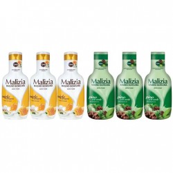 Pachet Promo: 3x Spumant De Baie Malizia Cu Miere Si Ghimbir 1l + 3x Spumant De Baie Malizia Pino 1l