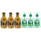 Pachet Promo: 3x Sapun Lichid Malizia Ceai Verde Si Menta 300 Ml + 3x Spumant De Baie Malizia  Cu Ulei De Argan Si Vanilie 1l