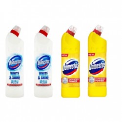 Pachet Promo: 2x Domestos White 750 Ml + 2x Domestos Citrus 750 Ml